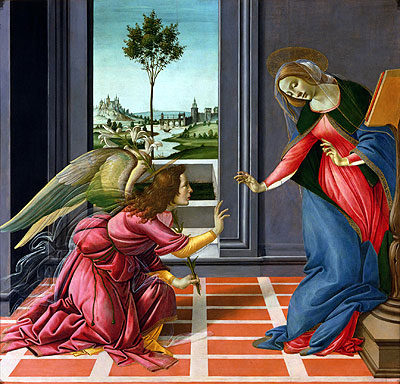 The Cestello Annunciation, c.1489 | Botticelli | Painting Reproduction