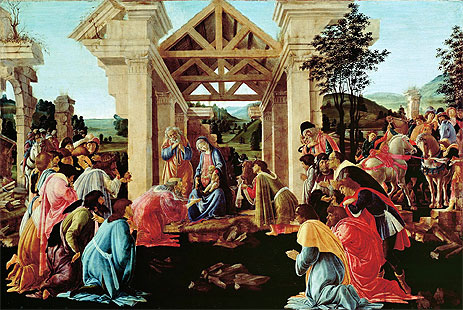 The Adoration of the Magi | Botticelli | Painting Reproduction