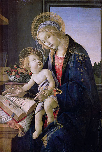 Madonna with the Book, 1483 | Botticelli | Gemälde Reproduktion