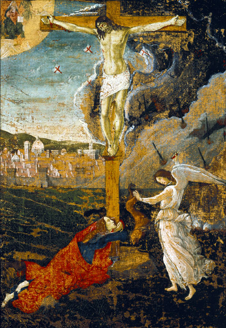 Mystic Crucifixion, c.1500 | Botticelli | Gemälde Reproduktion