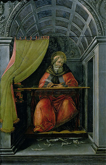 Saint Augustine in his Cell | Botticelli | Painting Reproduction