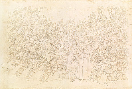 Dante and Beatrice, c.1480 | Botticelli | Gemälde Reproduktion