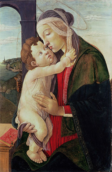 Die Madonna und das Kind | Botticelli | Gemälde Reproduktion