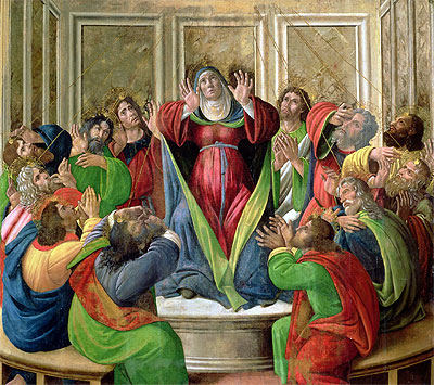 Das Herabkommen des Heiligen Geistes | Botticelli | Gemälde Reproduktion