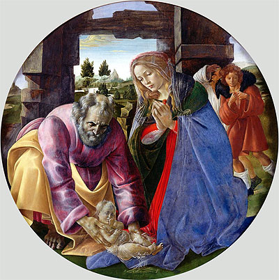The Nativity, c.1482/85 | Botticelli | Gemälde Reproduktion