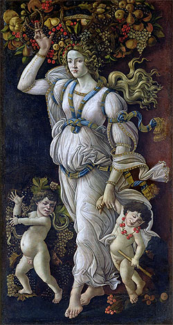 Herbst oder Allegorie gegen den Missbrauch von Wein | Botticelli | Gemälde Reproduktion