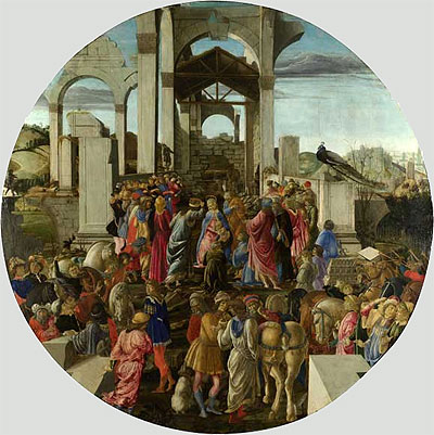 Anbetung der Könige | Botticelli | Gemälde Reproduktion