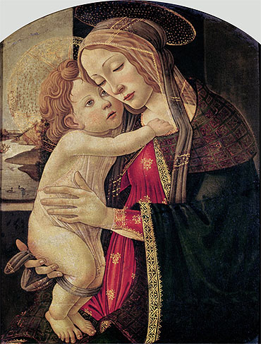 Die Jungfrau und das Kind | Botticelli | Gemälde Reproduktion
