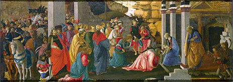 Die Anbetung der Könige | Botticelli | Gemälde Reproduktion