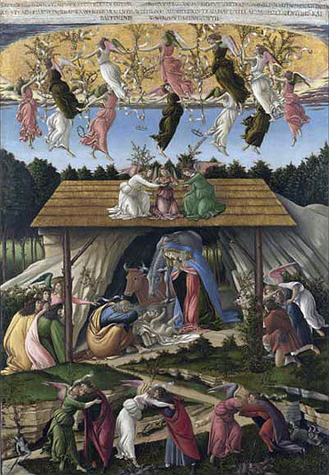 Mystische Geburt | Botticelli | Gemälde Reproduktion