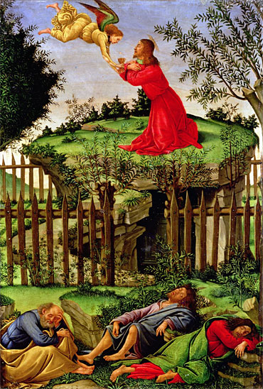 The Agony in the Garden, c.1500 by Botticelli | Painting Reproduction