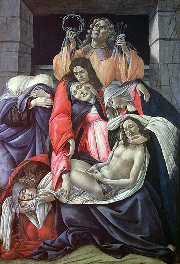 Lamentation over the Dead Christ, c.1490/00 | Botticelli | Painting Reproduction