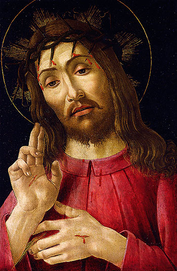 The Resurrected Christ, c.1480 | Botticelli | Gemälde Reproduktion