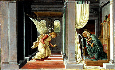 Die Verkündigung | Botticelli | Gemälde Reproduktion