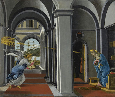 The Anunciation, c.1493 | Botticelli | Gemälde Reproduktion