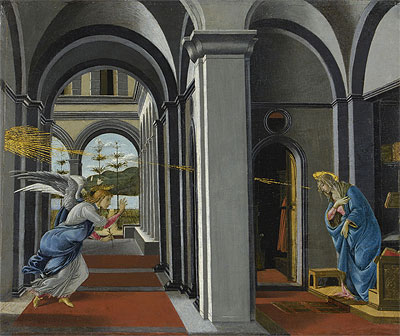 Die Verkündigung | Botticelli | Gemälde Reproduktion