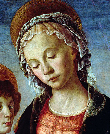 Madonna mit Kind (Detail) | Botticelli | Gemälde Reproduktion