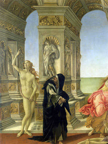 Die Verleumdung des Apelles (Detail) | Botticelli | Gemälde Reproduktion