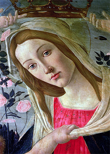 Madonna and Child Crowned by Angels (Detail), n.d. | Botticelli | Gemälde Reproduktion