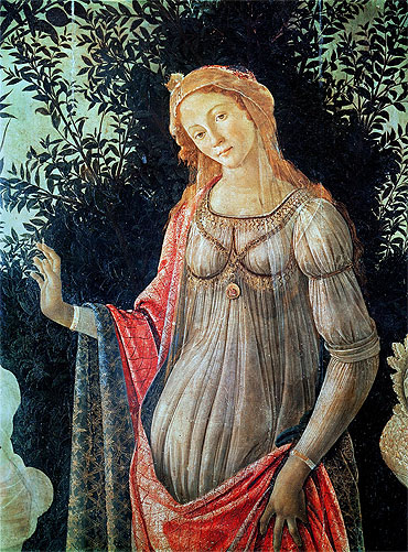 Primavera (Detail), c.1478 | Botticelli | Painting Reproduction