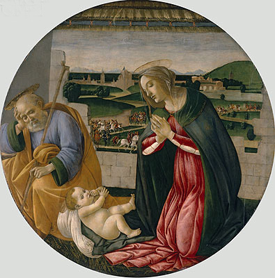 The Adoration of the Child, c.1500 | Botticelli | Gemälde Reproduktion