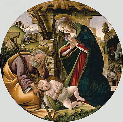 Adoration of the Christ Child, c.1500 | Botticelli | Gemälde Reproduktion