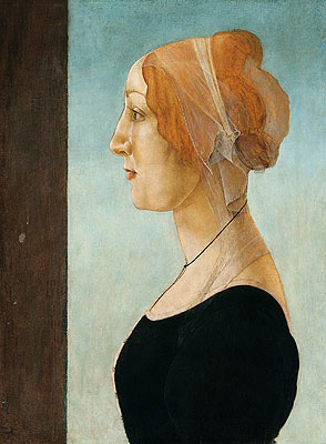Portrait of a Lady, n.d. | Botticelli | Gemälde Reproduktion