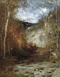 Rocky Ledge, Adirondacks, 1884 by Alexander Wyant | Painting Reproduction