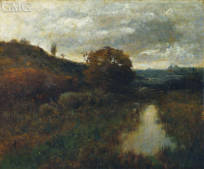 Herbstlandschaft und Pool, 1889 | Alexander Wyant | Gemälde Reproduktion