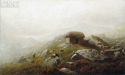 Misty Morning Near the Lakes of Killarney, c.1873/75 | Alexander Wyant | Gemälde Reproduktion