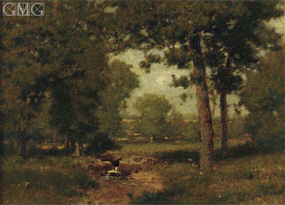 Brook in the Woods, undated | Alexander Wyant | Painting Reproduction