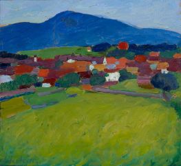Dorf Murnau, 1908 von Alexei Jawlensky | Gemälde-Reproduktion
