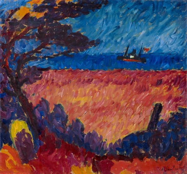 At the Baltic Sea, 1911 | Alexei Jawlensky | Painting Reproduction