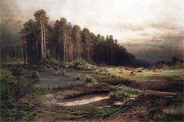 Losiny Island in Sokolnik, 1869 von Alexey Savrasov | Gemälde-Reproduktion
