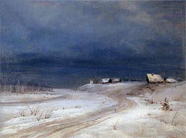 Winter Landscape, c.1880/90 von Alexey Savrasov | Gemälde-Reproduktion