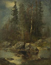 Frühlingsmotiv, 1877 von Alexey Savrasov | Gemälde-Reproduktion
