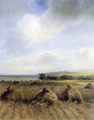 Ende des Sommers an der Wolga | Alexey Savrasov | Gemälde Reproduktion