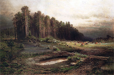Losiny Island in Sokolnik, 1869 | Alexey Savrasov | Painting Reproduction