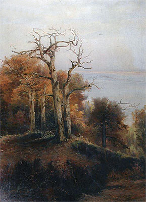 Autumn Wood. Kuntsevo. A Cursed Place, 1872 | Alexey Savrasov | Painting Reproduction