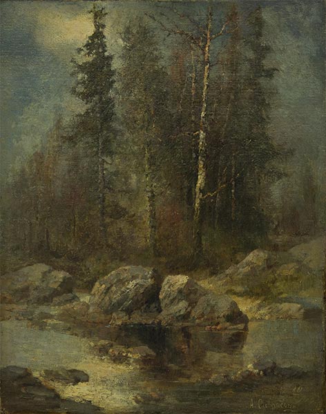 Spring Motive, 1877 | Alexey Savrasov | Painting Reproduction