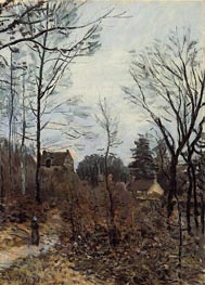 Autumn at Louveciennes, 1873 by Alfred Sisley | Painting Reproduction