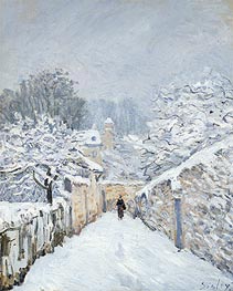 Snow at Louveciennes, 1878 von Alfred Sisley | Gemälde-Reproduktion