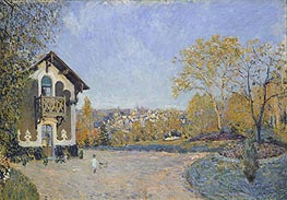 View of Marly-le-Roi from Coeur-Volant, 1876 by Alfred Sisley | Painting Reproduction