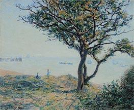 A Cardiff Shipping Lane, 1897 by Alfred Sisley | Painting Reproduction