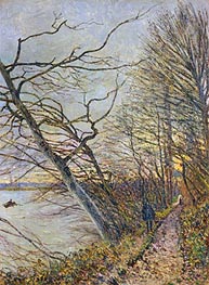 Le Bois des Roches, Veneux-Nadon, 1880 by Alfred Sisley | Painting Reproduction