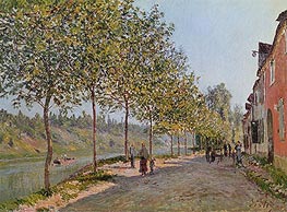 June Morning in Saint-Mammes, 1884 by Alfred Sisley | Painting Reproduction