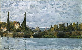 The Seine at Bougival, 1873 by Alfred Sisley | Painting Reproduction