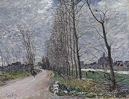 View of Moret-sur-Loing, 1890 by Alfred Sisley | Painting Reproduction