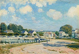 Watering Place at Marly, 1875 by Alfred Sisley | Painting Reproduction