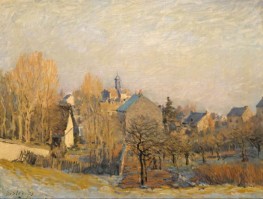 Raureif in Louveciennes | Alfred Sisley | Gemälde Reproduktion